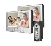 WAFOHSR Videoportero con Cable De 7 ", Sistema Portero Automático, Timbre For Casa, Apartamento, Cámara Puerta IR Audio Bidireccional(A Kit)