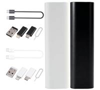 Wafuesh 2 Piezas Juego de Adaptadores USB C 60W: Set Multifuncional 6 en 1 con Adaptadores Lightning, USB-A, Micro-USB, Ranura TF y SIM - Maletín de Almacenamiento Ideal para Viajes