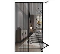 WAFWYY® Magnet Fly Screen Door Protección Contra Insectos, Instalación De Adhesivo De Cortina Magnética Sin Perforación, Cierre Magnético De Mosquitera, Marco Completo, 80x210 Cm