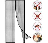 WAFWYY® Magnet Fly Screen Door Protección Contra Insectos, Instalación De Adhesivo De Cortina Magnética Sin Perforación, Cierre Magnético De Mosquitera, Marco Completo, 80x210 Cm