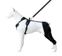 Wag Wize Knee Brace Harness for Dogs,Hip Brace Harness for Dogs,with 4 Limb Wear Adjustable/Metal Stabilization System,for Dog (Black,XL)