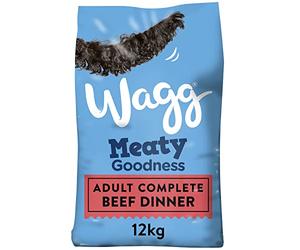 Wagg Meaty Goodness Alimento seco Completo para Perros Adultos, 12 kg: los Ingredientes carnosos Son lo Primero