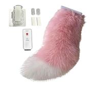 Wagging Tail For Car - 27cm Plush Remote Decor | Self Adhesive Base, Moving Cat Tail For Car Trunk Bumper RV Motorcycle, Type C Rechargeable Creative Auto Exterior Decoration Accessory