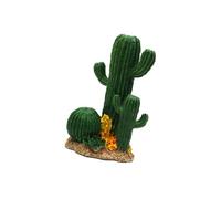 WAGHAVEN Escultura realista de cactus de resina para peceras y reptiles, decoración de terrario, decoración de hábitat para mascotas