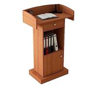WAGLOS podios Soporte de podio Atriles de Madera con cajones espaciosos Púlpitos para Iglesias para aulas Escolares Hotel Salas de reuniones Podios Clásico Elegante