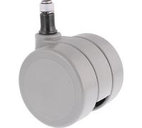 WAGNER 01012061 - Ruedas giratorias para silla de oficina, diseño duro, diámetro de 60 mm, altura de construcción 65 mm, freno intervalo, pasador de 11 x 20 mm, capacidad de carga de 50 kg