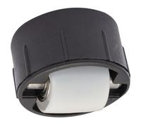 WAGNER 01702701 - Rodillo para taladro (15 mm de diámetro, rodamiento de bolas, suave, carcasa de plástico negro, diámetro de 26/25 x 13/5 mm, pasador de metal, capacidad de carga 50 kg)