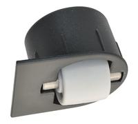 WAGNER 01707701 - Rodillo para taladro (diámetro: 15 mm, carcasa de plástico negro, 30/25 x 17/6 mm, pasador de metal, capacidad de carga 50 kg)