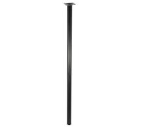 Wagner 12107001 Classic Retro - Pata para Muebles (diámetro: 30 x 700 mm, Placa de atornillado integrada 60 x 60 mm, Rosca Interior de 10 mm, Acero Recubierto de Polvo), Color Negro