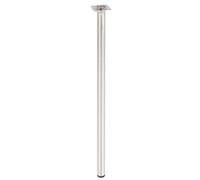 Wagner 12117001 Classic Retro - Pata para Muebles (diámetro: 30 x 700 mm, 60 x 60 mm, Rosca Interior de 10 mm de diámetro, Acero con Acabado en Acero Inoxidable