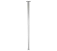 Wagner 12128001 Classic Retro - Pata para Muebles (30 x 800 mm, Placa de fijación integrada de 60 x 60 mm, Rosca Interior de 10 mm de diámetro, Acero Recubierto de Polvo y Aluminio), Color Plateado