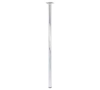 Wagner 12158001 Classic Retro - Pata para Muebles (diámetro: 30 x 800 mm, 60 x 60 mm, Rosca Interior de 10 mm, Acero Cromado - 12158001)