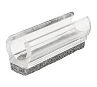 Wagner 15069099 - Deslizadores de sujeción Almohadillas Antideslizantes para tubo redondo (4 piezas, 50 x 11/12 x 11/19 mm, fieltro de 8 mm, plástico transparente), color transparente