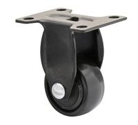 WAGNER design yourself 01242701 fijas transporte/Ruedas para muebles, placa atornillable, Negro, (Ø) 25 mm