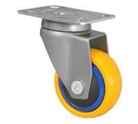 WAGNER - 3C - Rueda giratoria de diseño/rueda de transporte/rueda para muebles - banda de rodadura blanda, Ø 50 mm, rodamiento de bolas, capacidad de carga 50 kg - 01225001