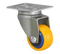 WAGNER - 3C - Rueda giratoria de diseño/rueda de transporte/rueda para muebles - multicolor, banda de rodadura blanda, diámetro Ø 25 mm, capacidad de carga 12 kg - 01222501