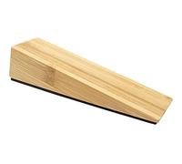WAGNER Cuña para Puerta BAMBOO, Tope de Puerta - 170 x 45 x 42 mm, Madera de Bambú Maciza, Natural, Antideslizante, Protege Puerta y Pared - 15695501