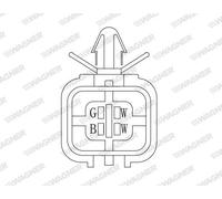 WAGNER Lambdasonde 4 Cables Regelsonde Chevrolet Spark 1.0 1.2 Aveo Schrägheck