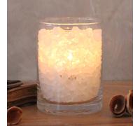 Wagner Life Vaso Fuego polar de cristal de sal vela cera palma