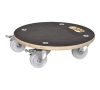 Wagner Multiroller „ Maxi Grip “ Ø 38cm Madera Ruedas de Cubo Carrito de Plantas