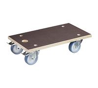 Wagner Plataforma de Carga MM 1341-57,5 x 30 cm - para Electrodomésticos y Muebles Muy Pesados, 500 kg de Carga Máxima, Antideslizante, Ruedas Blandas, 2 Frenos, Certificado FSC® - 20134101