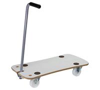 WAGNER Plataforma de Carga MM 1389-79 x 39 cm - para Cargas Pesadas, Antideslizantes, 200 kg de Carga Máxima, Lanza Plegable, Fácil de Limpiar y Resistente - 20138901