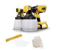 WAGNER pulverizador de batería W 600 FLEXiO 18 V (la batería y el Cargador no se Incluyen en el Volumen de Suministro) para Pinturas de plásticas/látex, Barnices y esmaltes, depósito 1300 ml + 800 ml