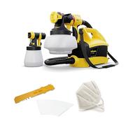 WAGNER pulverizador de Pintura W 690 FLEXiO par plásticas/látex, Barnices y esmaltes, Interiores y Exteriores, 15 m²-6 min, depósito 1800 ml/800 ml, 630 W, Manguera 3,5 m