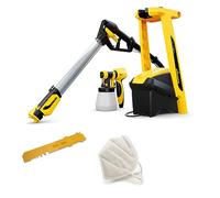 WAGNER pulverizador de Pintura W 950 FLEXiO para plásticas/látex, Barnices y esmaltes para Interiores, 15 m²-5 min, depósito 800 ml, 680 W, Manguera 3,5 m