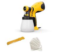 Wagner pulverizador de pintura Wood&Metal Sprayer W 100 para barnices y esmaltes para interiores y exteriores, 5 m²-12 min, depósito 800 ml, 280 W