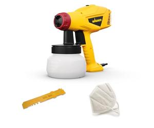 WAGNER pulverizador de Pintura Wood&Metal Sprayer W125 para Barnices y esmaltes para Interiores y Exteriores, 5m² - 10 Min., depósito 600 ml, 350 W