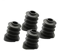 Wagner QuickClick® 15787700 - Juego de 4 Deslizadores para Muebles, Base Negra para Insertar, 4 Bases, plástico Inteligente, diámetro 22/25 x 3/9/25 mm, inclinación 18°, Fabricado en el Reino Unido
