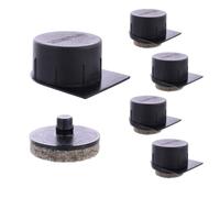 Wagner QuickClick® 16780700 - Almohadillas de fieltro para insertar (4 unidades, base Smart BSG, diámetro de 24/25 x 17 mm, con cintura y 4 deslizadores, fieltro de lana ultrasuave, diámetro de 20 mm