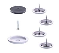 Wagner QuickClick® 16785499 - Juego de 4 deslizadores de plástico para atornillar, 4 bases de 14 mm de diámetro, tornillo y inserto deslizante intercambiables, plástico Hyper Slim de 30 mm de diámetro