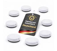 Wagner QuickClick - Deslizador de muebles reversible para sillas (fieltro de lana y plástico, juego de 8 piezas intercambiables - Duo - Ø 30 mm - para base de 30 mm de diámetro - Patentado y fabricado