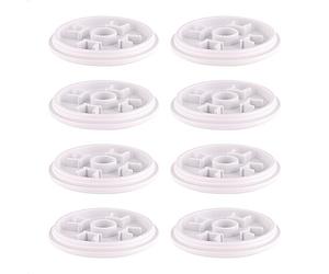 Wagner QuickClick® Deslizadores de plástico de Recambio, Juego de 8 Deslizadores de Recambio sustituibles - Hyper Ø 50 mm, para Base Ø 50 mm - Made in DE - 15833801