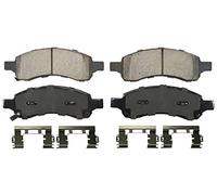 Wagner QuickStop ZD1169A Ceramic Disc Pad Set Includes Pad Installation Hardware, Front