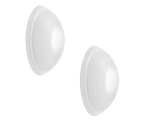 WAGNER SOG SATINIERT - Topes de pared (2 unidades) Set de plástico de alta calidad, diámetro 30 x 10 mm, para atornillar o pegar, diseño sencillo y elegante - 15233112
