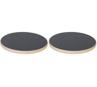 WAGNER Soporte con ruedas para plantas BLACK Ø 29 x 2,5 cm I Carrito para flores para uso interior, MDF con revestimiento de melamina, negro I Carro para plantas I Capacidad de carga 100 kg - 20027501