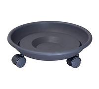 Wagner Soporte con Ruedas para Plantas Serie K Ø 27,5 x 8,5 cm I Carro para Flores para Exterior + Interior I Carrito de plástico, Antracita I Capacidad de Carga 30 kg I 20102201