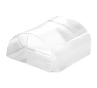 WAGNER Tope de Puerta Adhesivo para el Suelo CLEAR, Protector de Pared - 38 x 34 x 20 mm, Plástico de Alta Calidad, Transparente, Autoadhesivo, No Deja Residuos - 15502611