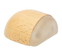 WAGNER Tope para la Puerta Adhesivo - MADERA - Tope de Puerta para el Suelo - 40 x 39 x 24 mm, Haya Maciza, Autoadhesivo, No Deja Residuos - 15509411