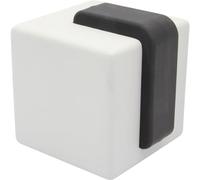 WAGNER Tope para la Puerta BETON CUBE BIG, Sujetapuertas Decorativo - 60 x 66 x 66 mm, Hormigón, Goma Termoplástica, Negro, Pesado, Diseño Elegante y Moderno - 15518701