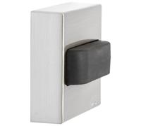 WAGNER Tope para la Puerta SCREW, Tope de Puerta, Protector Pared - 40 x 40 x 13 mm Metal, Goma Termoplástica, para Atornillar, Incluye Taco y Tornillo, Negro - 15516111