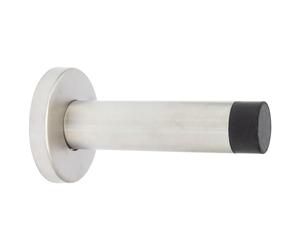 WAGNER Tope para la Puerta STICK DESIGN, Tope de Puerta Parachoques, Protector Pared - Ø 46 x 85 mm, Satinado, Goma Termoplástica, Negro - 15806411
