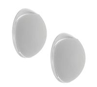 WAGNER Tope para la Puerta y Pared Adhesivo SCREW OR GLUE - Adherir y Atornillar, Juego de 2 Tope de Puerta, Protector Pared - Ø 20 x 8 mm, Goma Termoplástica, Gris, Diseño Premiado - 15512402