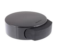 WAGNER Tope para puerta de suelo Black Deluxe - Ø 50 x 55 x 17 mm, plástico de alta calidad, color negro brillante, autoadhesivo, se puede quitar sin dejar residuos - 15510611