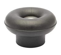 WAGNER Tope para Puerta para Exteriores OUTDOOR, Tope de Puerta - Ø 50 x 30 mm, Negro, Goma Termoplástica y Tornillos de Acero Inoxidable para Uso en Exteriores, Incluye Taco y Tornillos - 15520011
