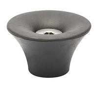 WAGNER Tope para Puerta para Exteriores OUTDOOR, Tope de Puerta - Ø 50 x 30 mm, Negro, Goma Termoplástica y Tornillos de Acero Inoxidable para Uso en Exteriores, Incluye Taco y Tornillos - 15520211
