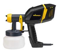 WAGNER pulverizador de Pintura Wood&Metal Sprayer W 150 para Barnices y esmaltes para Interiores y Exteriores, 5 m²-10 min, depósito 600 ml, 300 W